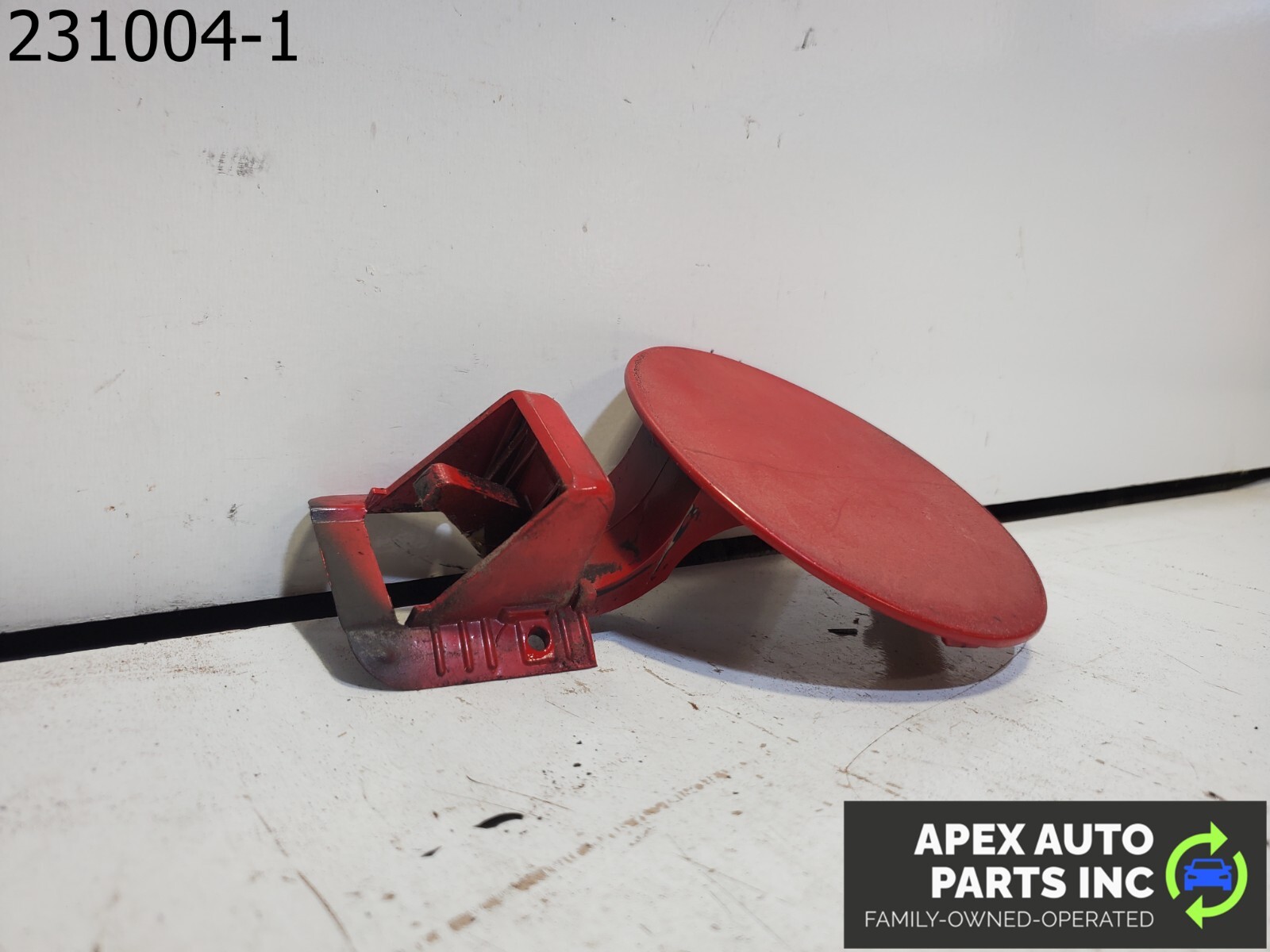 OEM 1984 Fiero Fuel Door Cover Fuel Flap RED FADED - Image 3