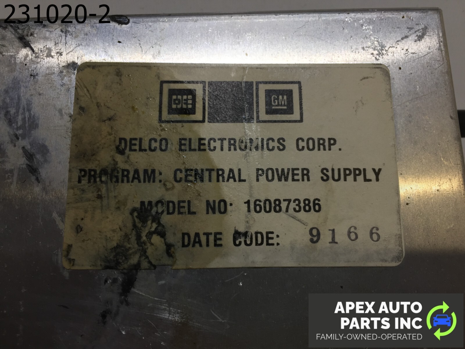 OEM 1990 Cadillac Allante CENTRAL POWER SUPPLY COMPUTER CONTROL MODULE 16087386 - Image 9