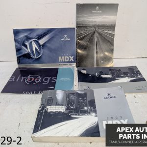OEM 2001-2003 Acura MDX 3.5L OWNER'S MANUAL SET COMPLETE