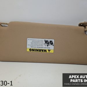 OEM 2004-2006 BMW X3 3.0L Right Passenger Side Sun Visor Beige Sunvisor