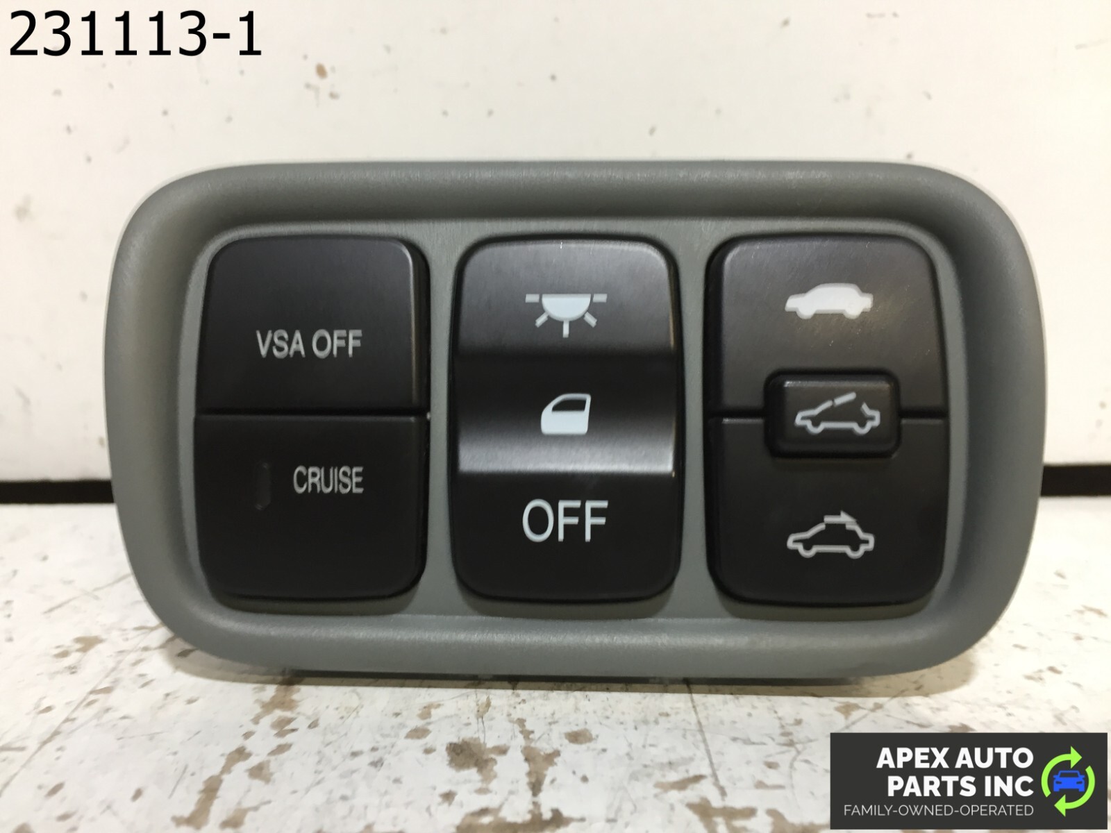 OEM 2005 Honda Pilot Cruise On Off VSA Sunroof Switch