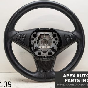 OEM 2006 BMW 650i 4.8L heated leather steering wheel with paddle shift heated