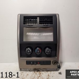OEM 2008-2012 Jeep Liberty 3.7L Dash Bezel Climate Radio Control Trim 21670051AA