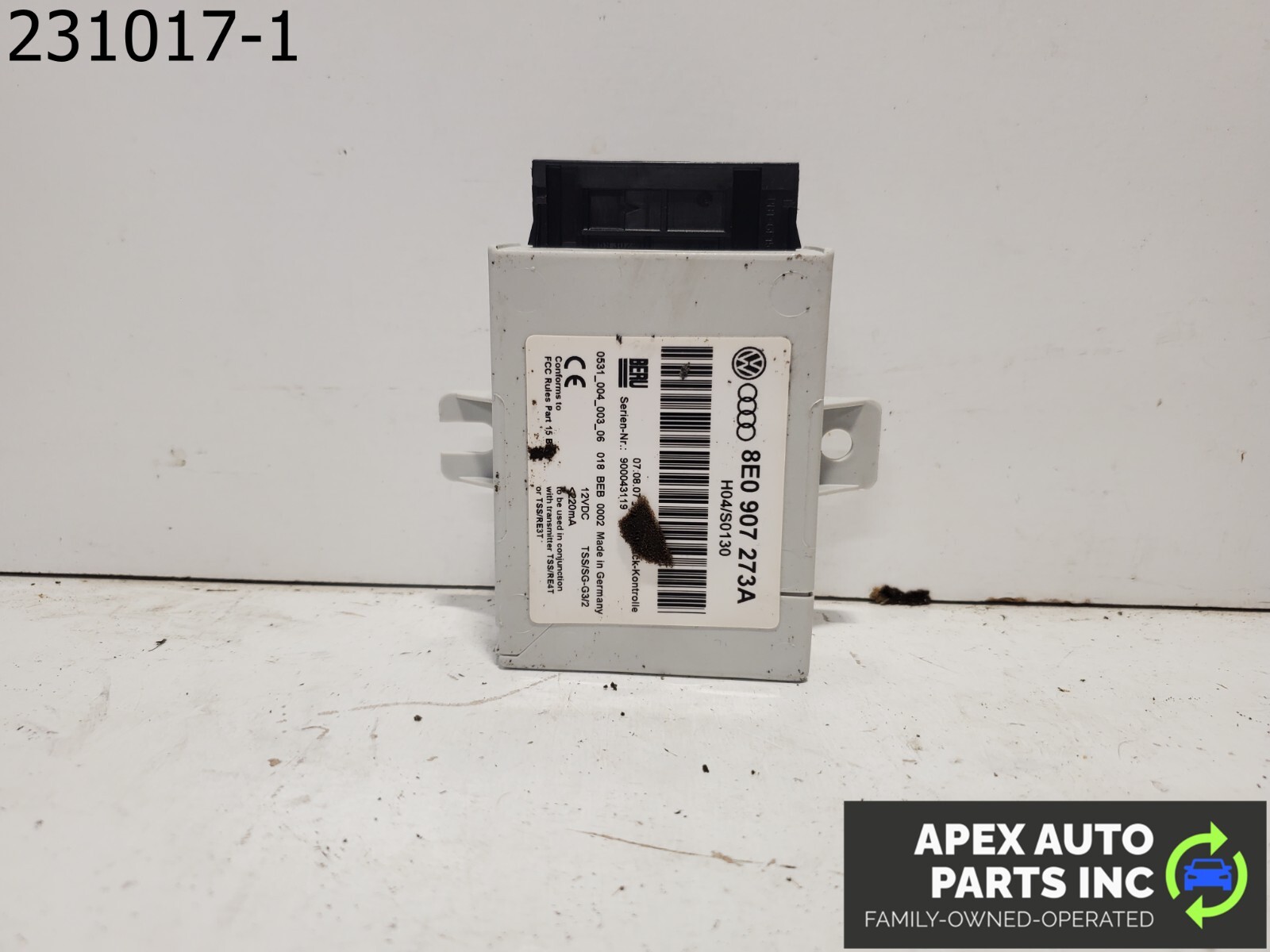 OEM 2008 Audi A4 Tire Pressure Computer Control Module 8E0907273A