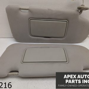 OEM 2008 Infiniti FX35 3.5L Sun Visor Shade Beige Pair Left Right Set