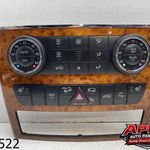 OEM 2009 Mercedes GL450 4.6L CLIMATE DASH WOOD TEMP CONTROL