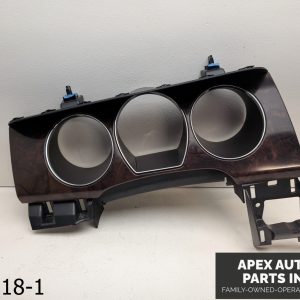 OEM 2010-2012 Ford Taurus 3.5L Speedometer Instrument Gage Trim Bezel Dark Wood
