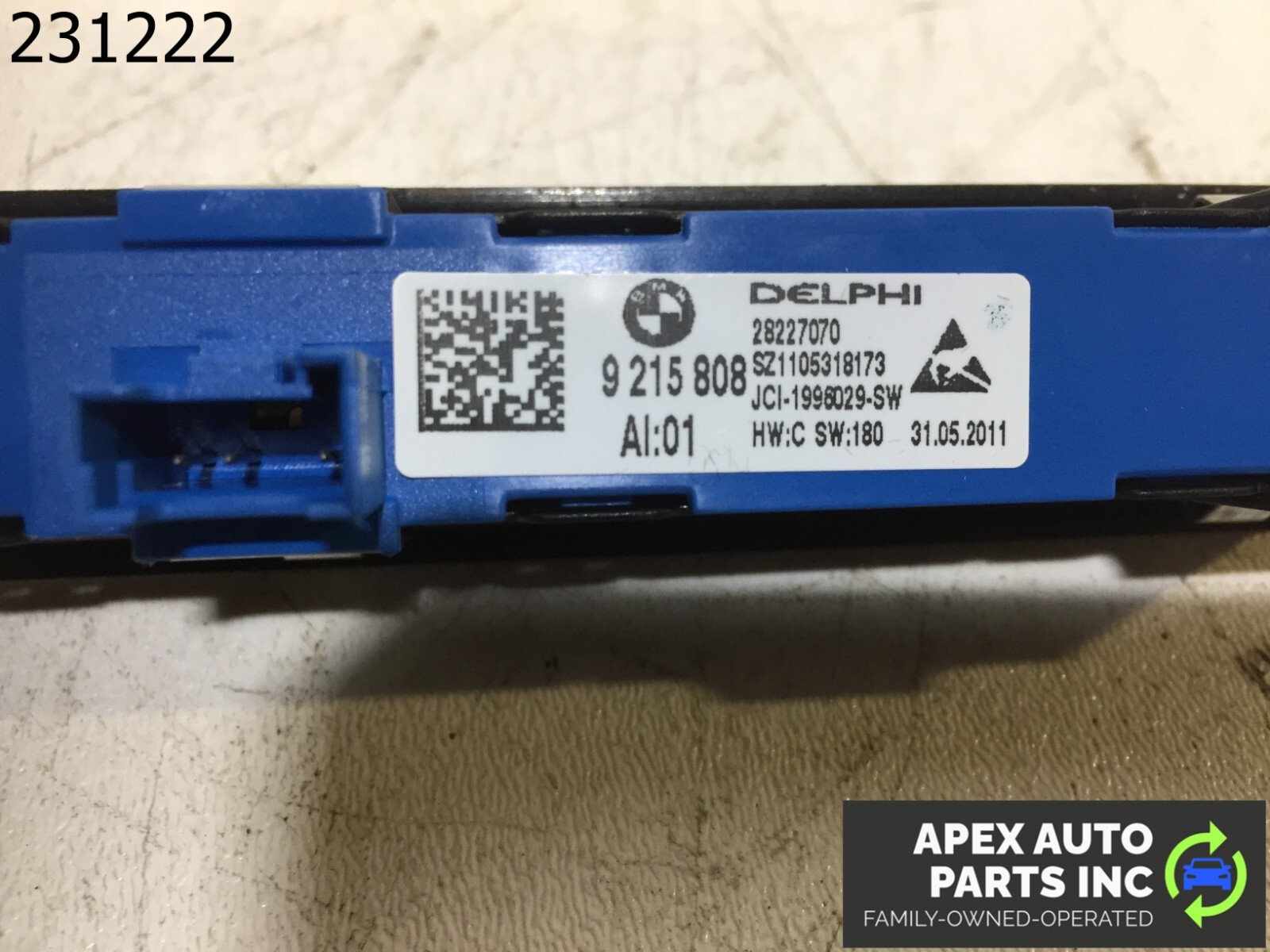 OEM 2011 BMW 550i Front Right Passenger Seat Memory Control Switch Panel - Image 9