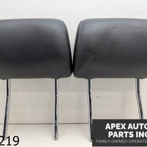 OEM 2012 Audi Q7 3.0L RH RIGHT LH LEFT FRONT HEADREST BLACK LEATHER SET PAIR