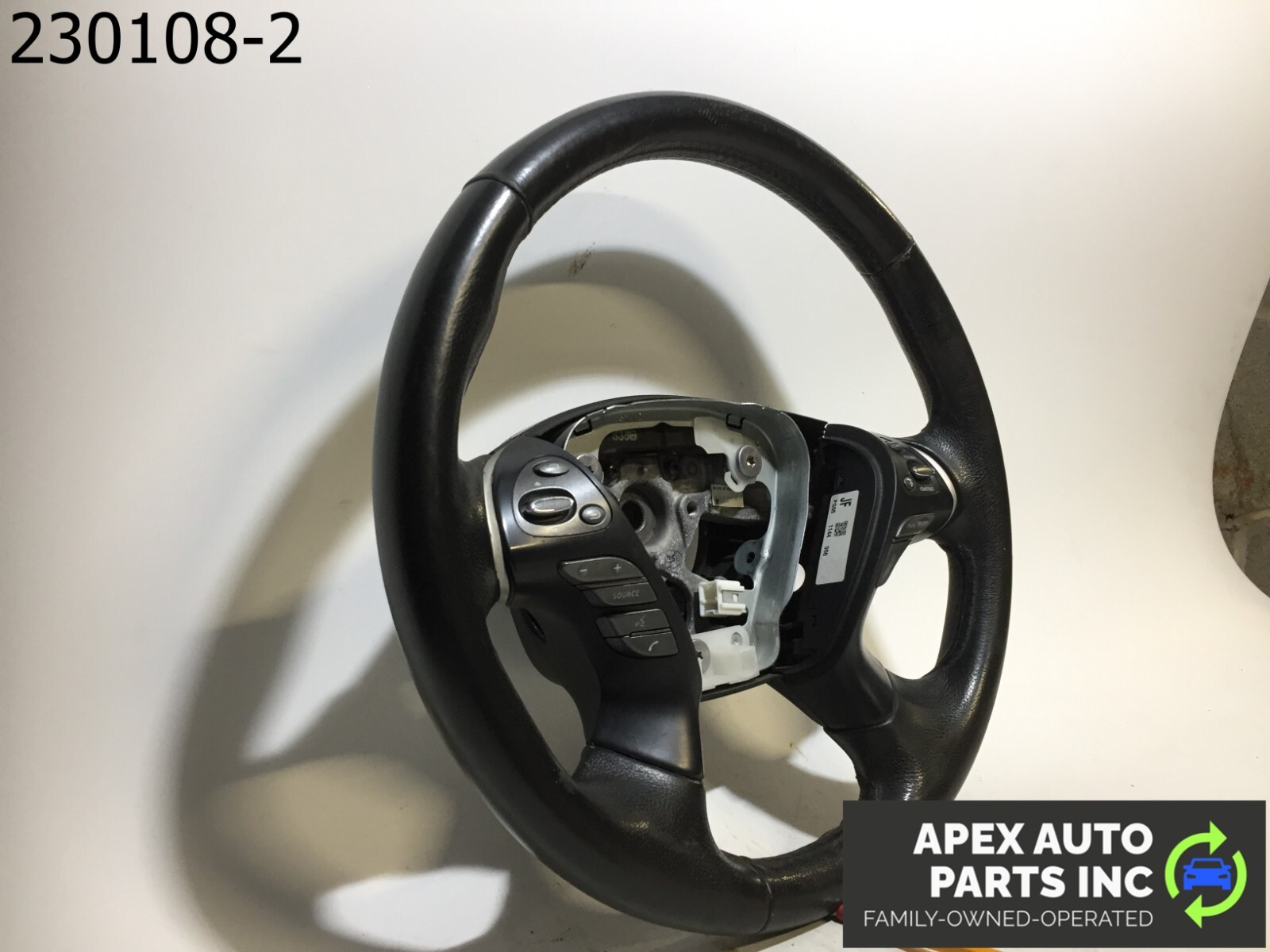 OEM 2014 Infiniti QX60 FRONT LEFT DRIVER STEERING WHEEL LEATHER BLACK - Image 3