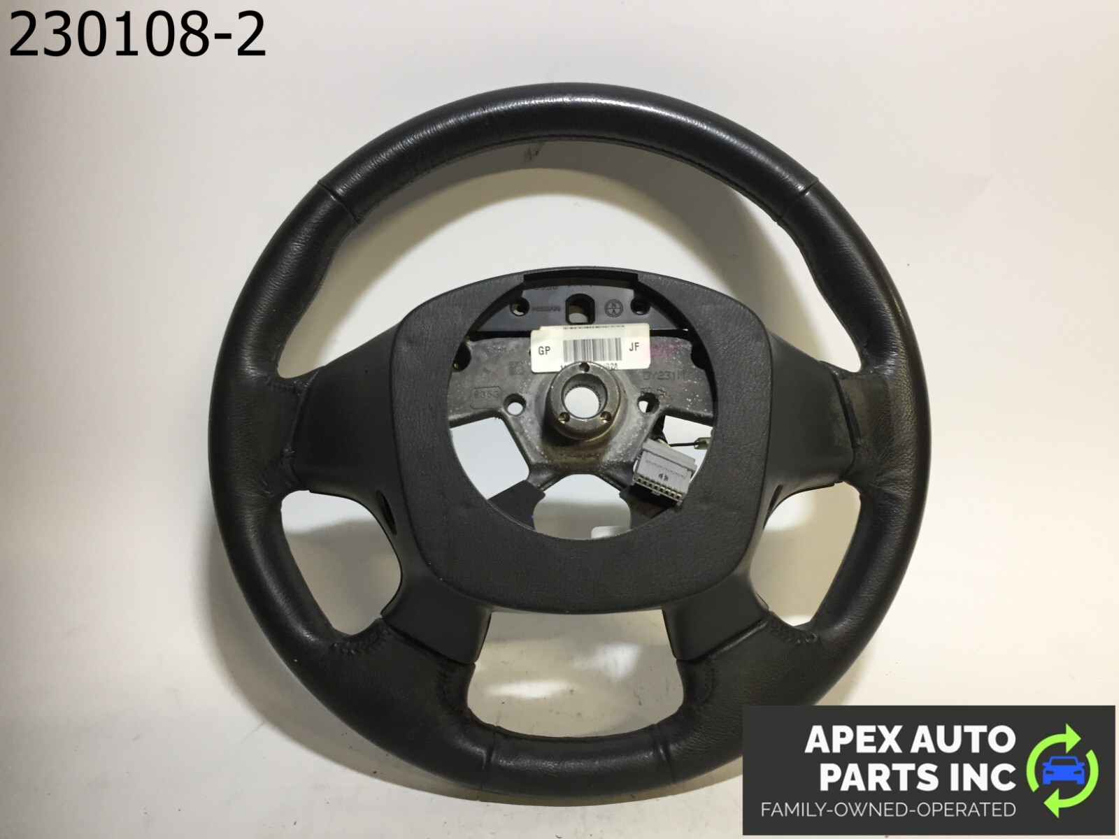 OEM 2014 Infiniti QX60 FRONT LEFT DRIVER STEERING WHEEL LEATHER BLACK - Image 6
