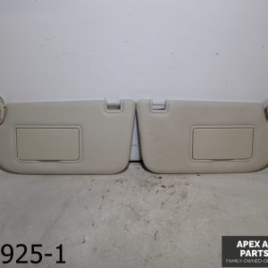 OEM 2015 Ford Focus 2.0L Sun Visor Set Pair Driver Passenger LH RH Cream