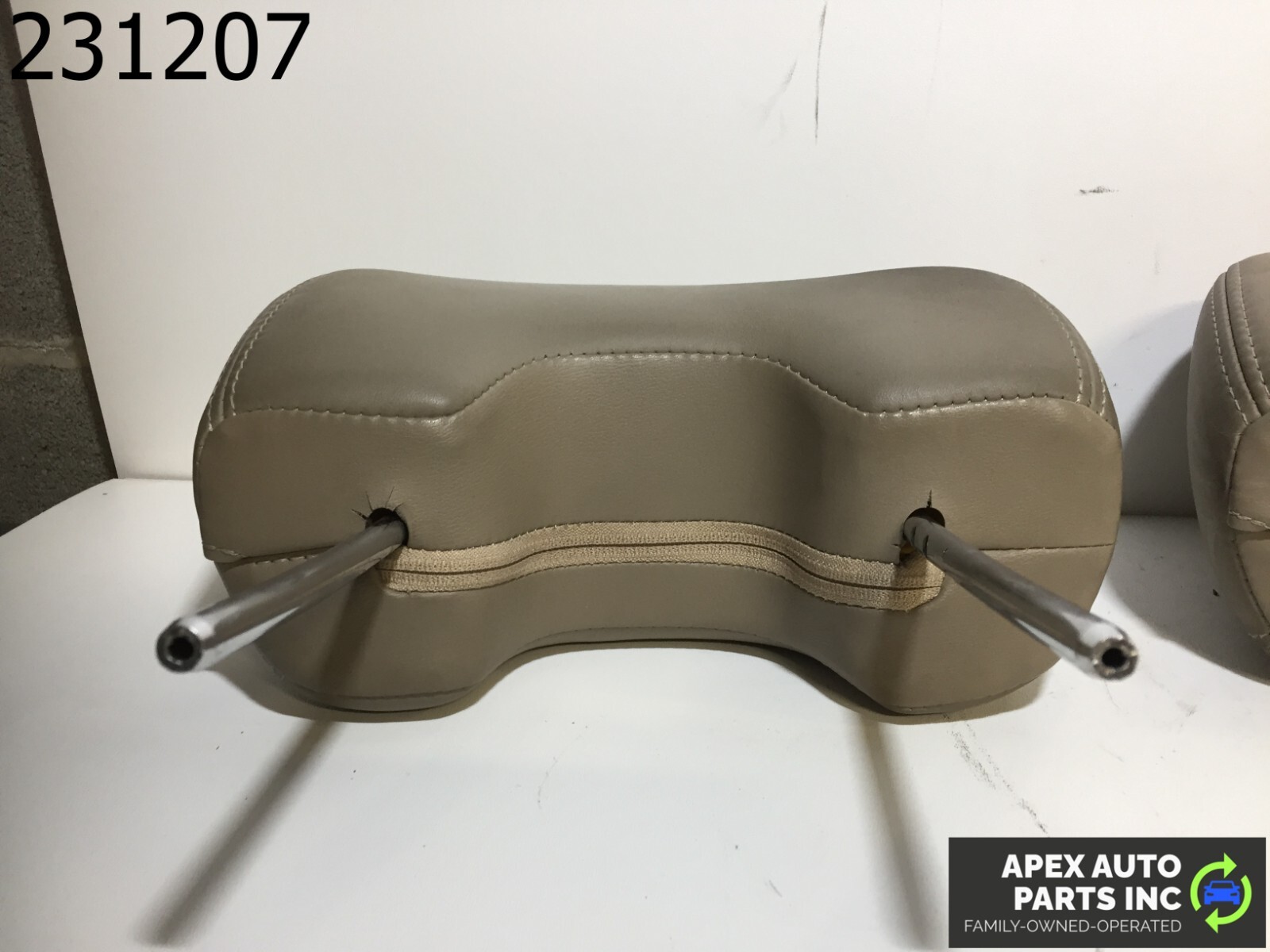 OEM Acura CL 1999 Leather Driver Left & Passenger Right Headrest Set Gray - Image 8