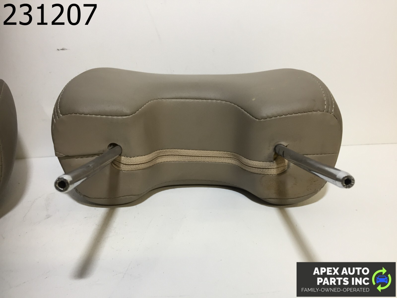 OEM Acura CL 1999 Leather Driver Left & Passenger Right Headrest Set Gray - Image 9
