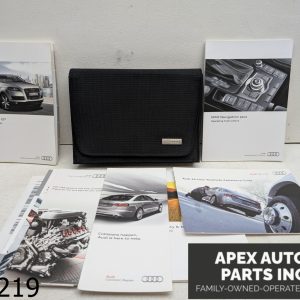 AUDI CANVAS CASE FOR OWNER'S OWNERS MANUAL OPERATORS USER GUIDE