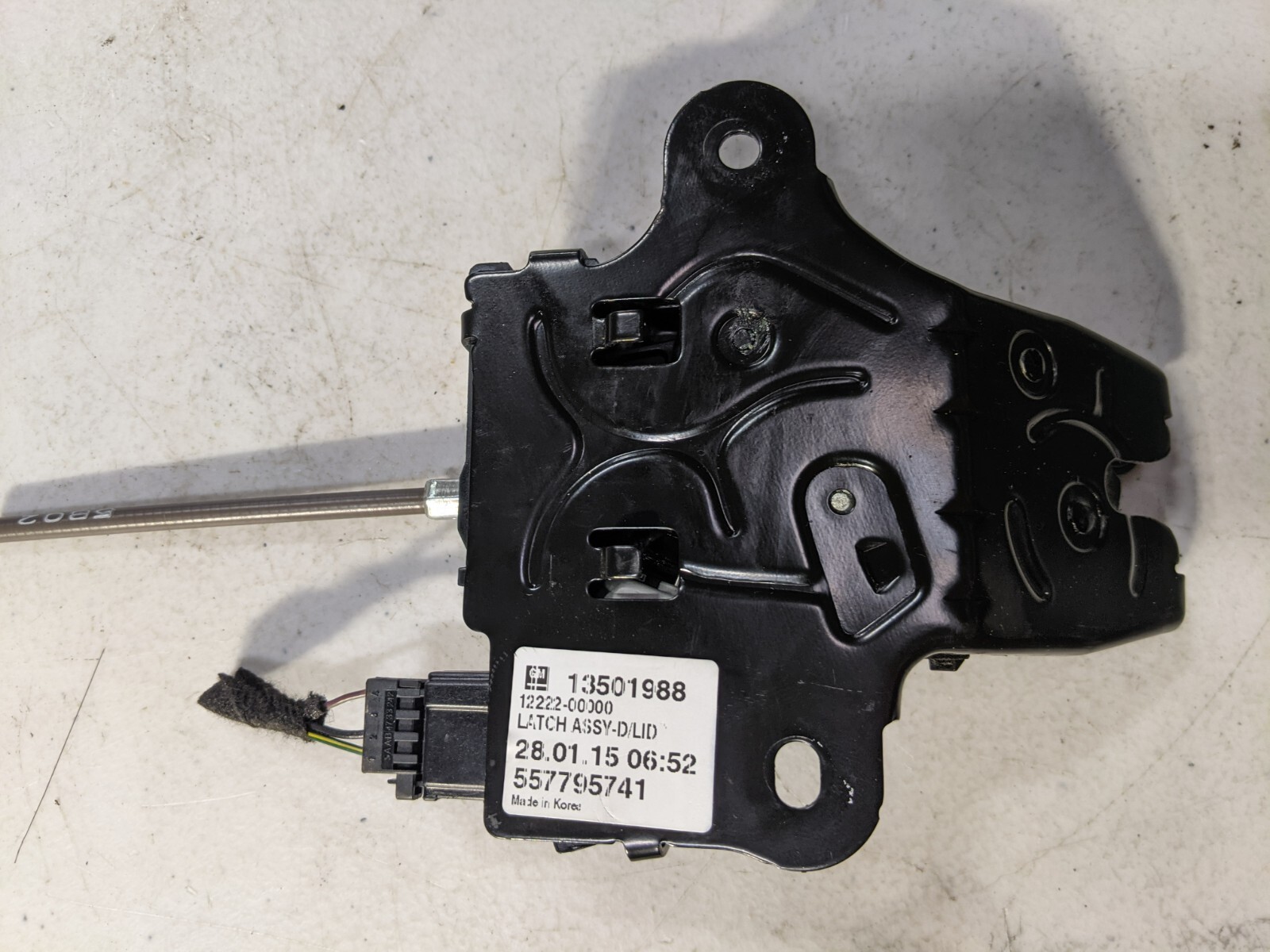 CHEVY CRUZE GM REAR TRUNK LID LOCK ACTUATOR LATCH W/ RELEASE HANDLE OEM 13501988 - Image 5