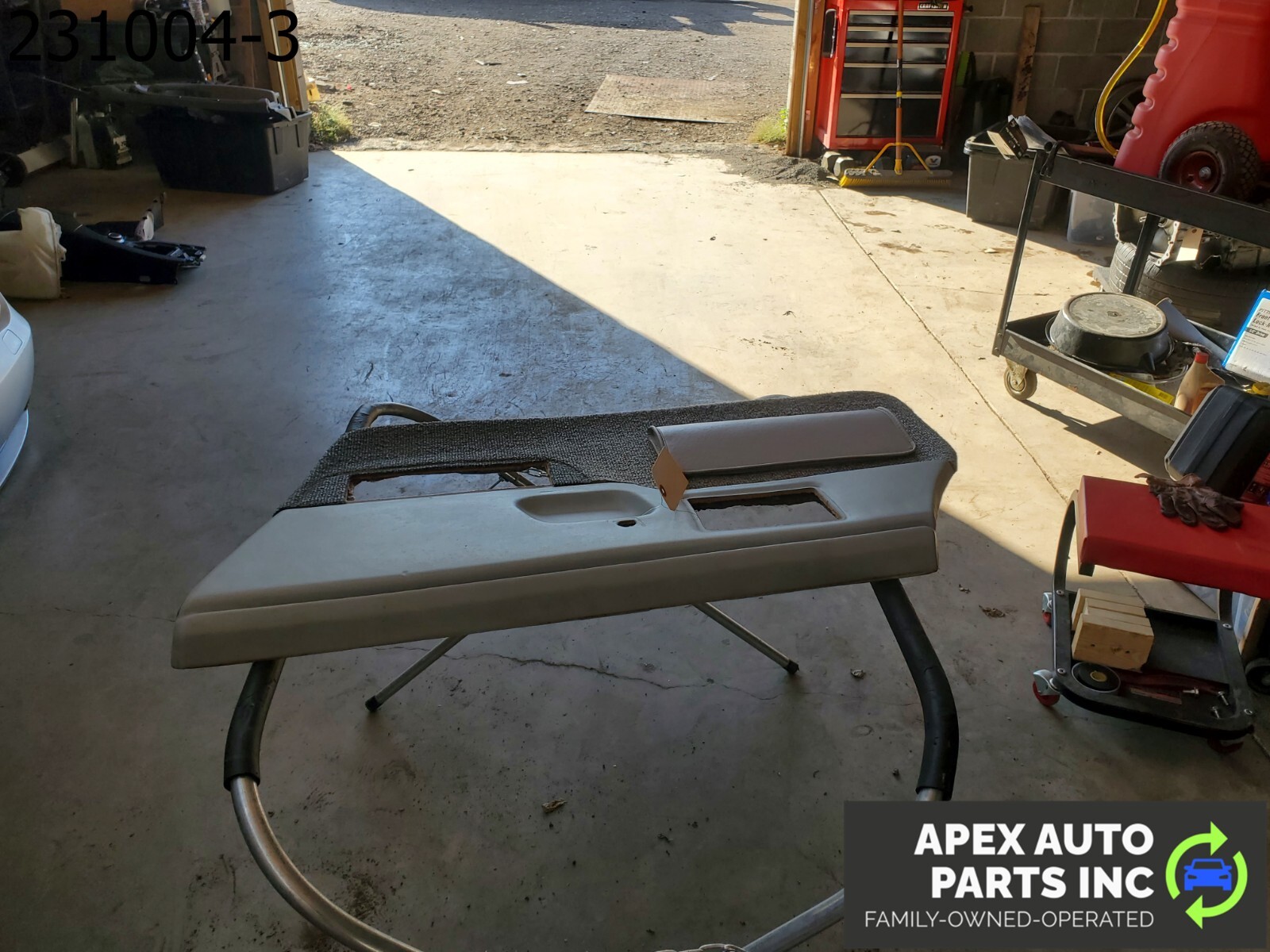 OEM 1984 Pontiac Fiero Right Interior Door Panel Power Window Gray - Image 6