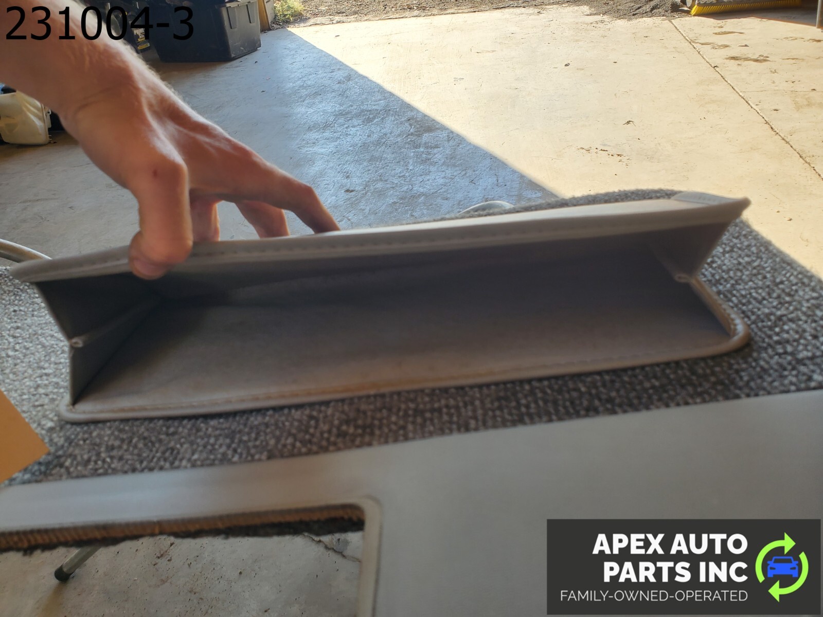 OEM 1984 Pontiac Fiero Right Interior Door Panel Power Window Gray - Image 8