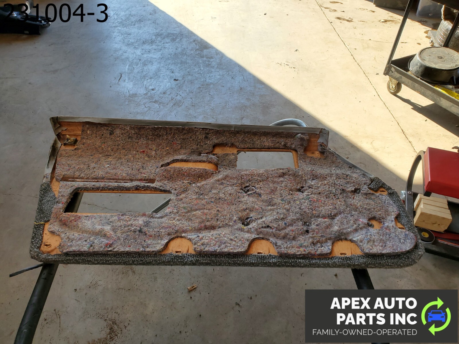 OEM 1984 Pontiac Fiero Right Interior Door Panel Power Window Gray - Image 9