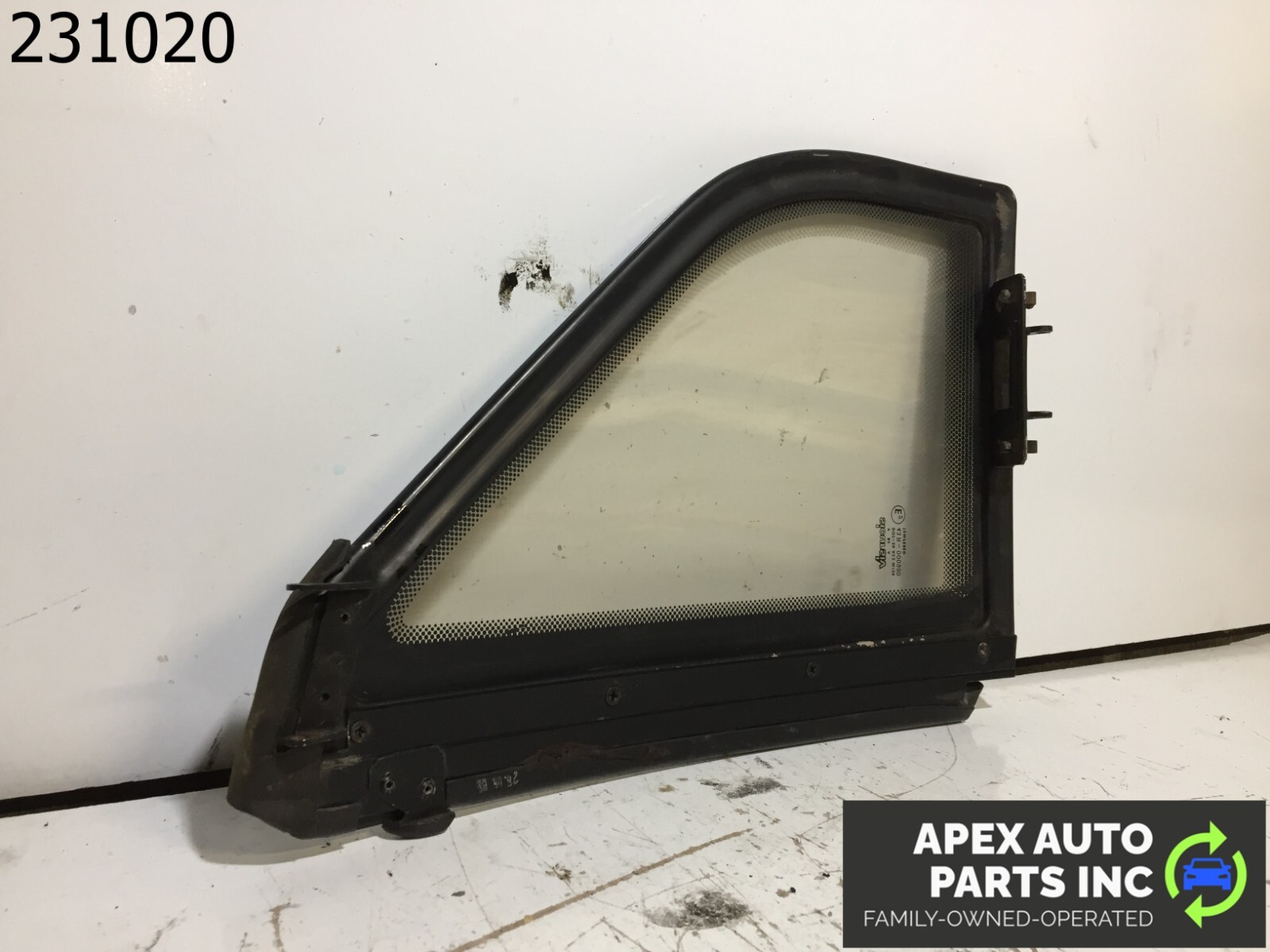 OEM 1990 Cadillac Allante Passenger Right Quarter Glass Soft Top - Image 6