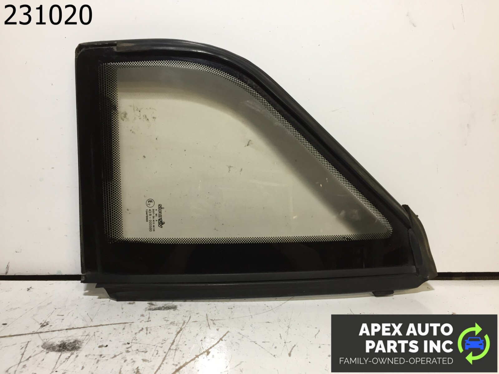 OEM 1990 Cadillac Allante Passenger Right Quarter Glass Soft Top