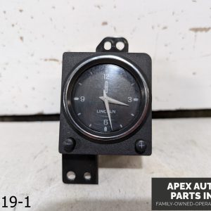 OEM 2000 Lincoln Continental 4.6L In Dash Analog Clock Black Chrome