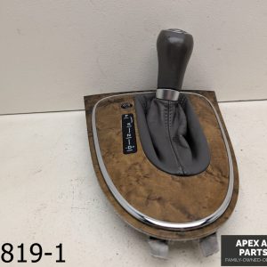 OEM 2007-2009 Mercedes E350 3.5L Shift Shifter Knob Boot Cover Bezel Trim Wood