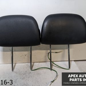 OEM 2007-2010 BMW X3 3.0L front Seat Right Left 1st Row Headrests Leather BLACK