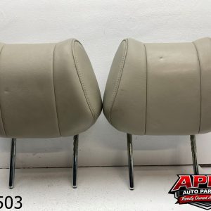 OEM 2007 Acura MDX 3.5L Front Seat Headrests Head Rests Set Pair Leather