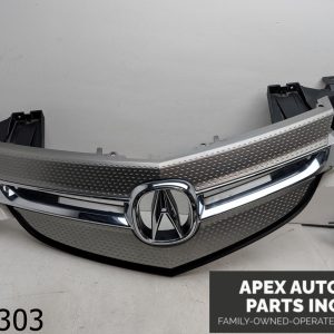 OEM 2007 Acura MDX 3.5L Front Upper Grille Chrome Silver Black Trim