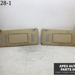 OEM 2007 Cadillac Escalade Overhead Roof Pair LH RH Sunvisors Sun Visor Shade