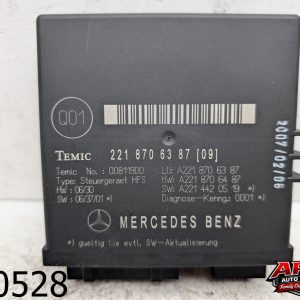 OEM 2007 Mercedes S550 5.5L Trunk Release Remote Open Close Control Module