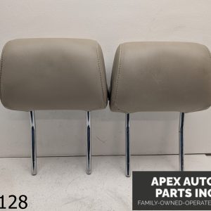 OEM 2008 Audi Q7 3.6L RH RIGHT LH LEFT FRONT HEADREST LEATHER SET PAIR