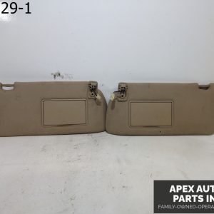 OEM 2008 Nissan Pathfinder 4L Driver & Passenger LH RH SUNVISORS