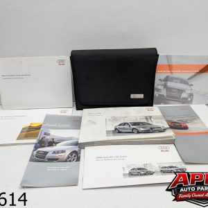 OEM 2009 Audi A4 2.0L CANVAS CASE FOR OWNER'S OWNERS MANUAL OPERATORS USER GUIDE