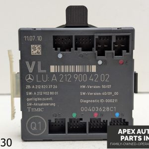 OEM 2010-2013 Mercedes E350 3.5L Front Left Side Door Control Module Unit