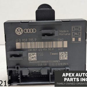 OEM 2012 Audi Q7 3.0L REAR LEFT/RIGHT DOOR CONTROL MODULE ASSEMBLY