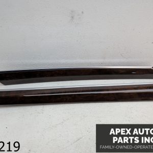 OEM 2012 Audi Q7 3.0L Wood Grain Front DOOR Panel TRIM SET