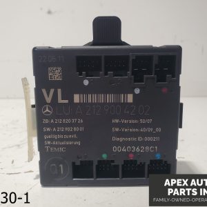 OEM 2012 Mercedes GLK350 3.5L Front Left Side Door Control Module Unit