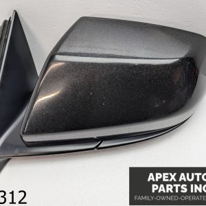 OEM 2013 Cadillac ATS 2.0L Left Driver Side Black Door Mirror Power Folding