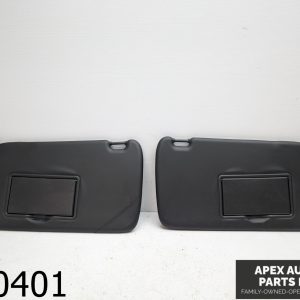 OEM 2014 Ford Fiesta ST 1.6L Driver & Passenger Side Sun Visor Pair Set Black