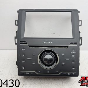 OEM 2014 Ford Fusion 2.0L RADIO FACE CONTROL SONY SYSTEM TRIM BEZEL