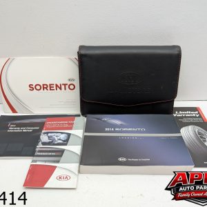 OEM 2014 Kia Sorento 2.4L OWNERS HANDBOOK MANUAL PACK