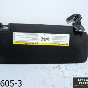 OEM 2015-2017 Chrysler 200 2.4L Driver Sun Visor Mirror Left Sunvisor Black