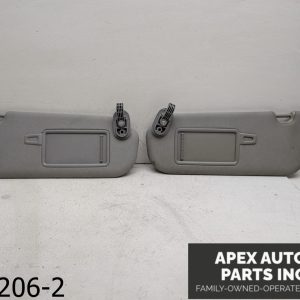 OEM 2017 Hyundai Elantra 2.0L Driver Passenger Side Sun Visor Pair Set Gray
