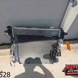 OEM 2017 Jeep Wrangler JK 3.6L Cooling Radiator Ac Condenser Trans Cooler