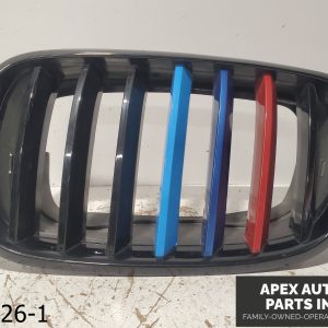 2007-2013 BMW X5 4.4L Left LH Double Line Gloss Black Front Center Grille