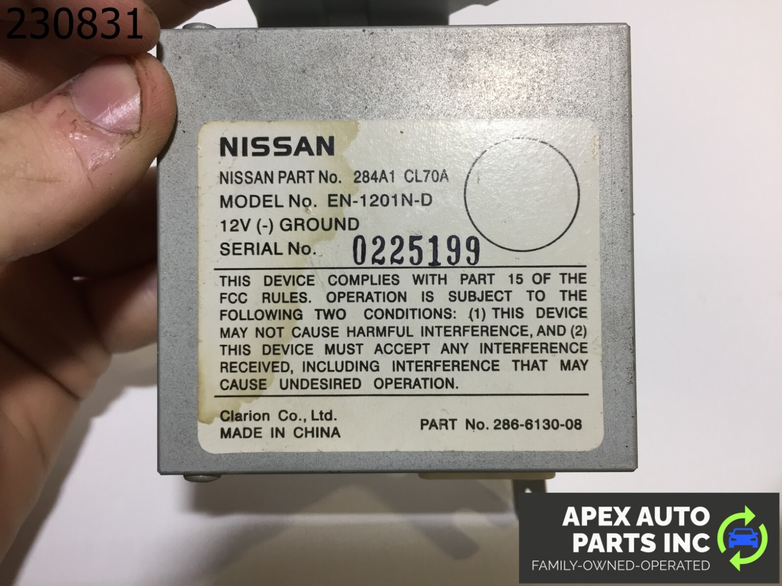 2008 2007 2006 2005 Infiniti FX35 Rear Camera Control Module OEM 284A1CL70A - Image 9