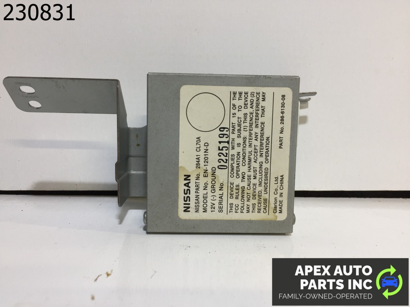 2008 2007 2006 2005 Infiniti FX35 Rear Camera Control Module OEM 284A1CL70A