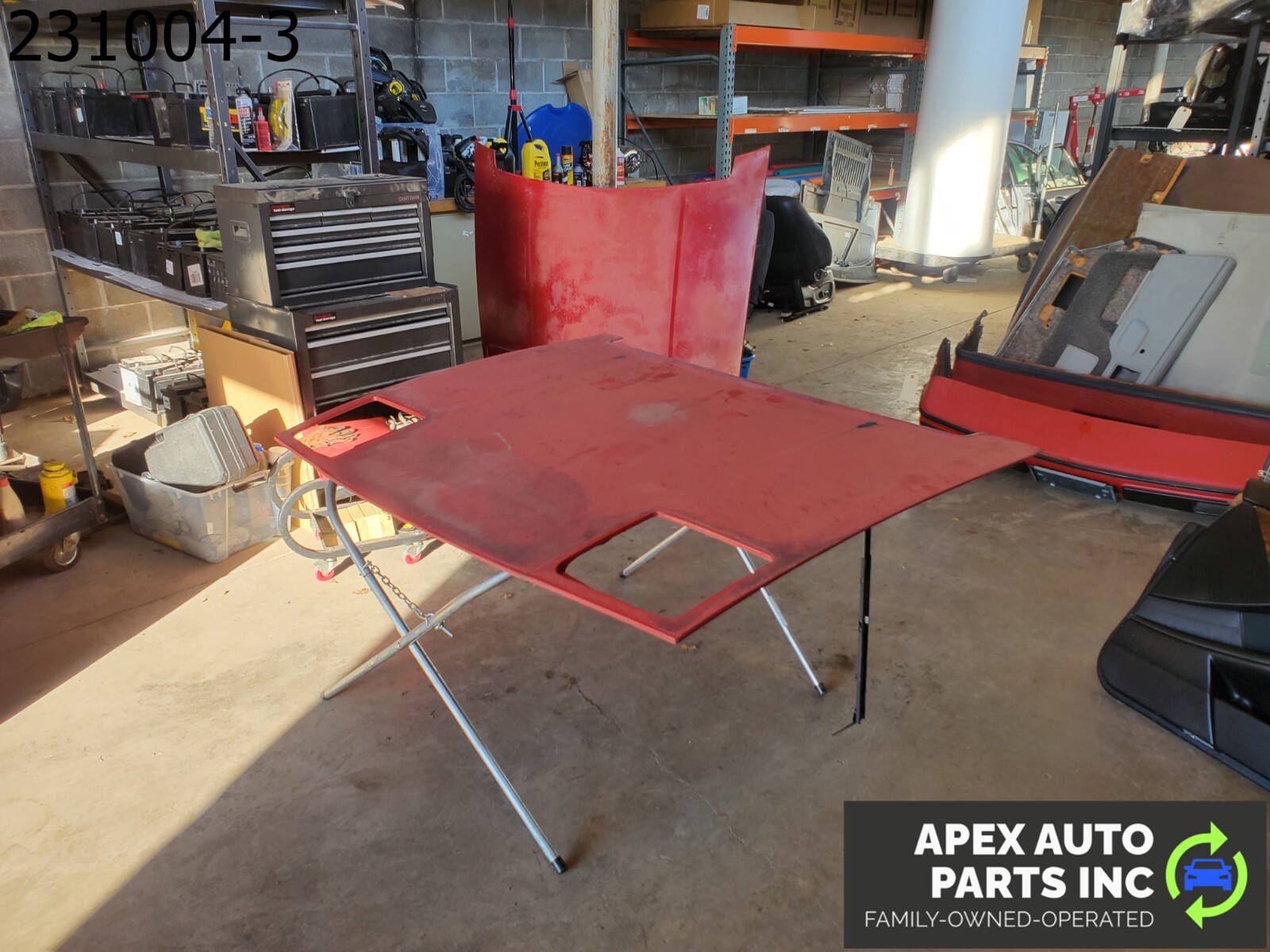 *LOCAL PICKUP* OEM 1984 Pontiac Fiero RED Hood Bonnet Cover - Image 3